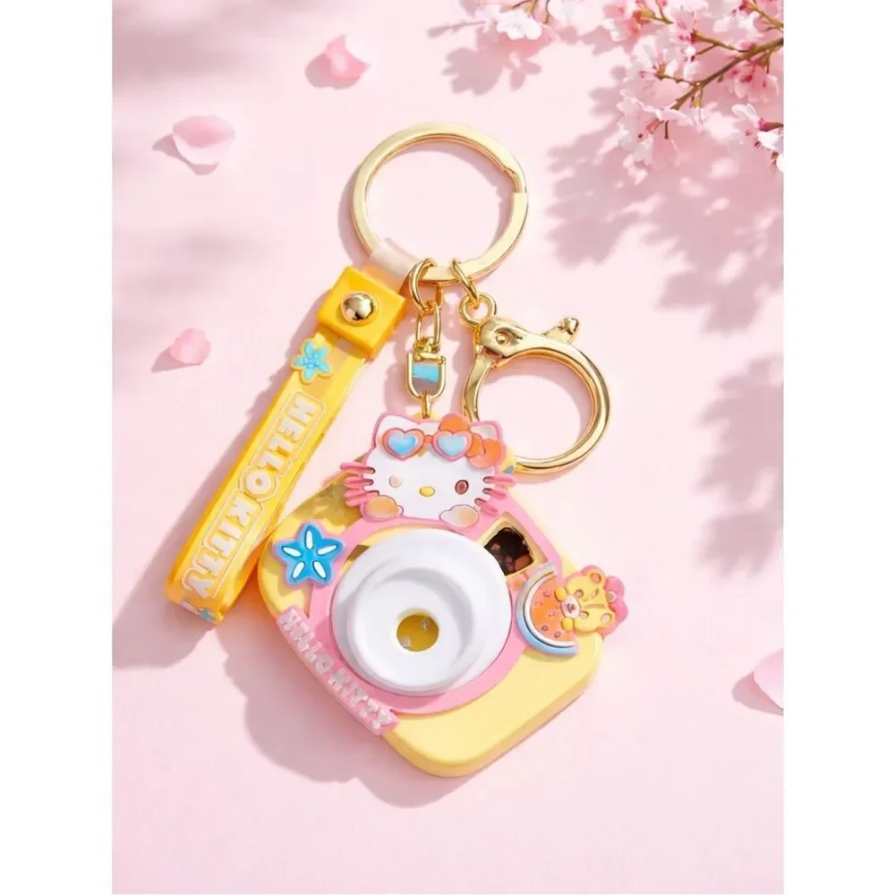 NWT Sanrio Kuromi Hello Kitty Projection Camera Keychain Bag Pendant Charms